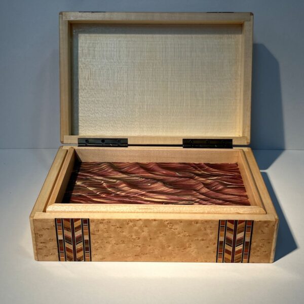 Birdseye Maple Inlay Box - Image 3